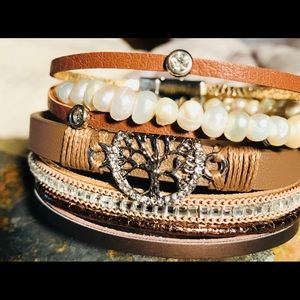 Handcrafted leather bracelets